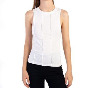 ELMAS PHIL WHITE TANK-TOP | WOMENS SIZE S